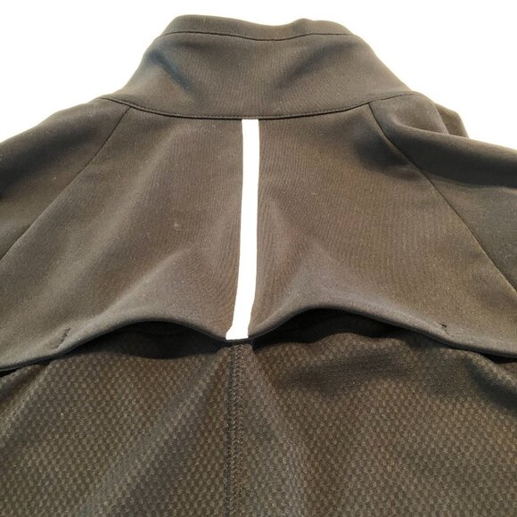 Adidas Golf Pure Motion Long Sleeve Zip-Up + Snap Closure Jacket in Black Sz M - Picture 11 of 15